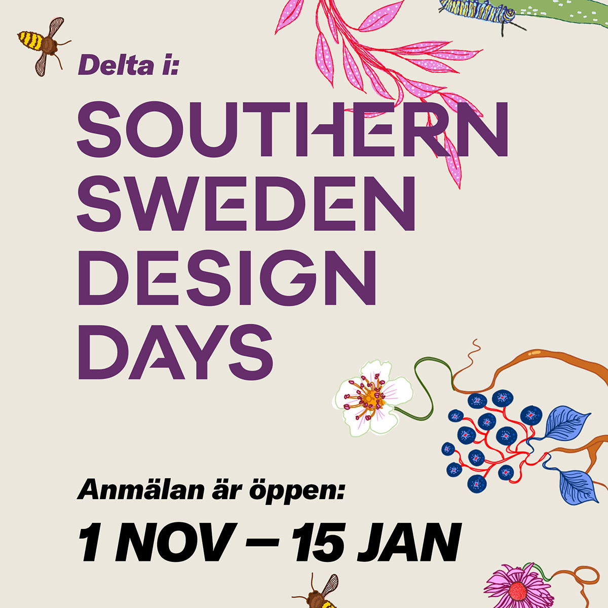 Open Call för Southern Sweden Design Days 2024