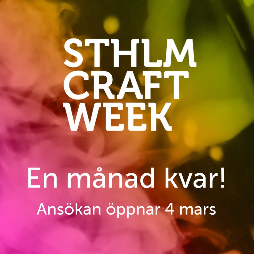 Stockholm Craft Week 2025