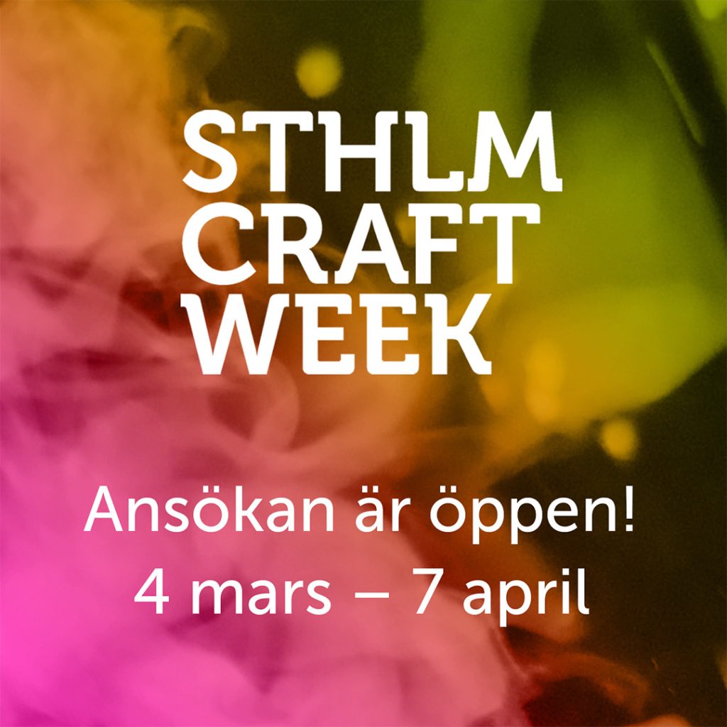 Stockholm Craft Week 2025