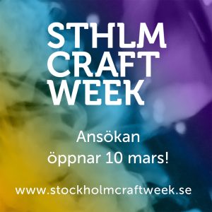 Stockholm Craft Week 2026