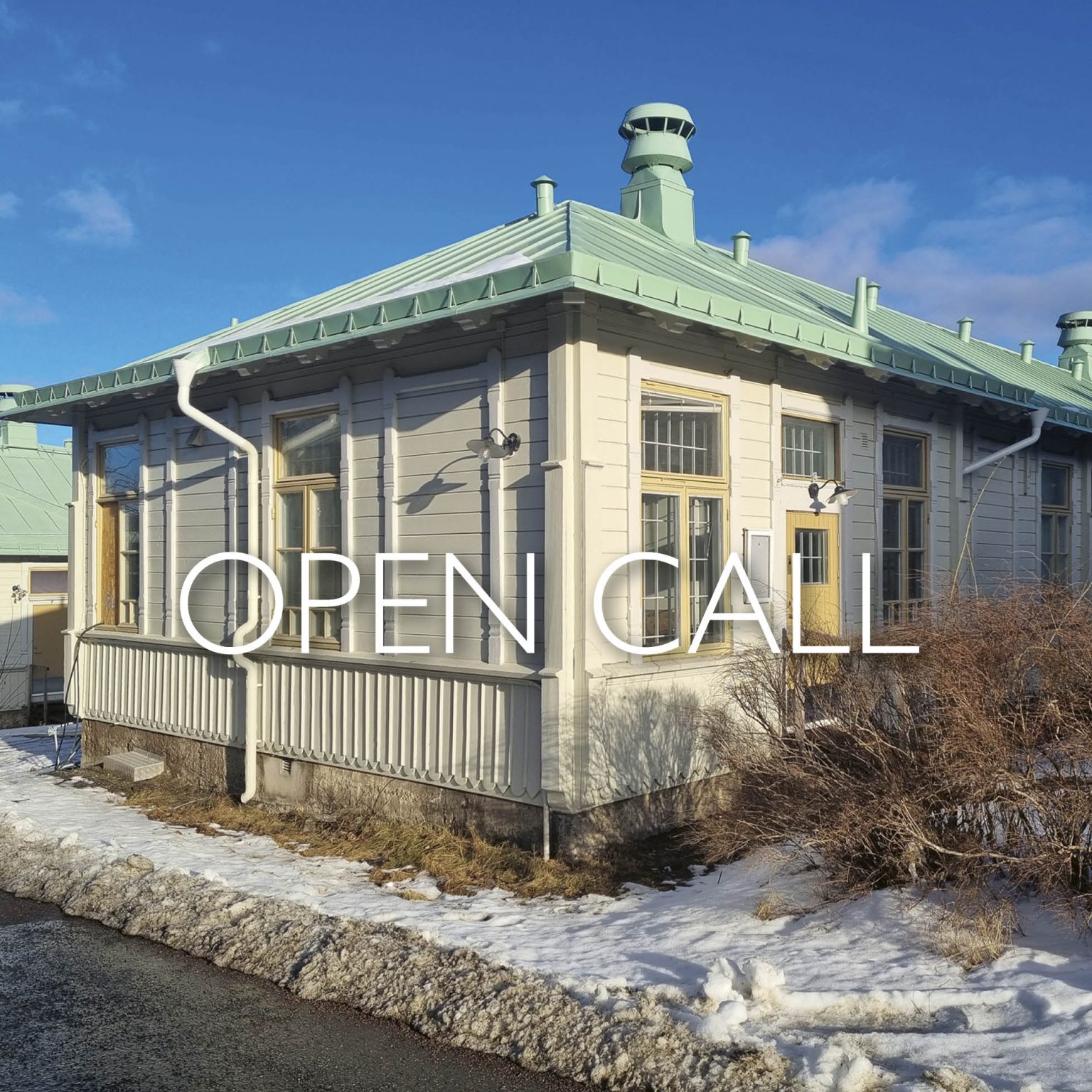 Konshantverkscentrums lokal på Konstepidemin. Vintertid