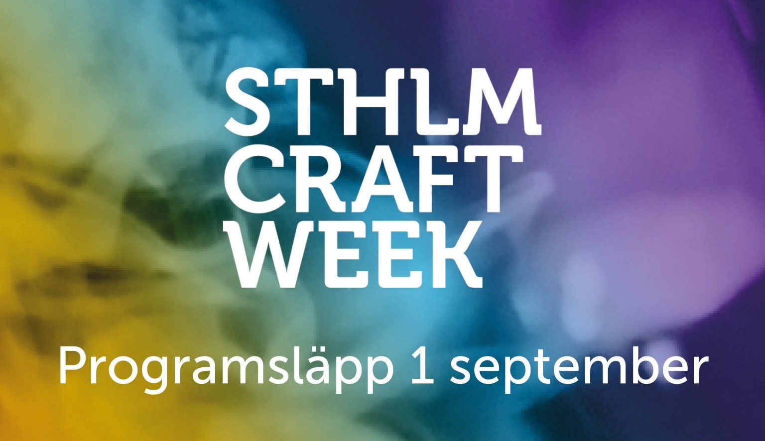 Stockholm Craft Week programsläpp 2026