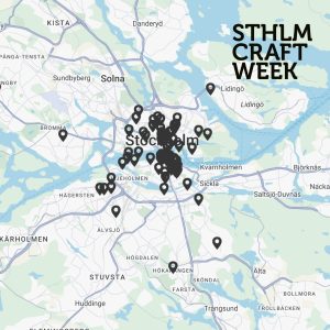 Stockholm Craft Week karta över Stockkolm